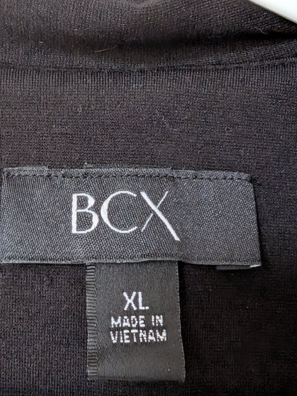 BCX Black 3/4-Sleeve Open-Front Blazer | Size X-Large - Picture 3 of 4